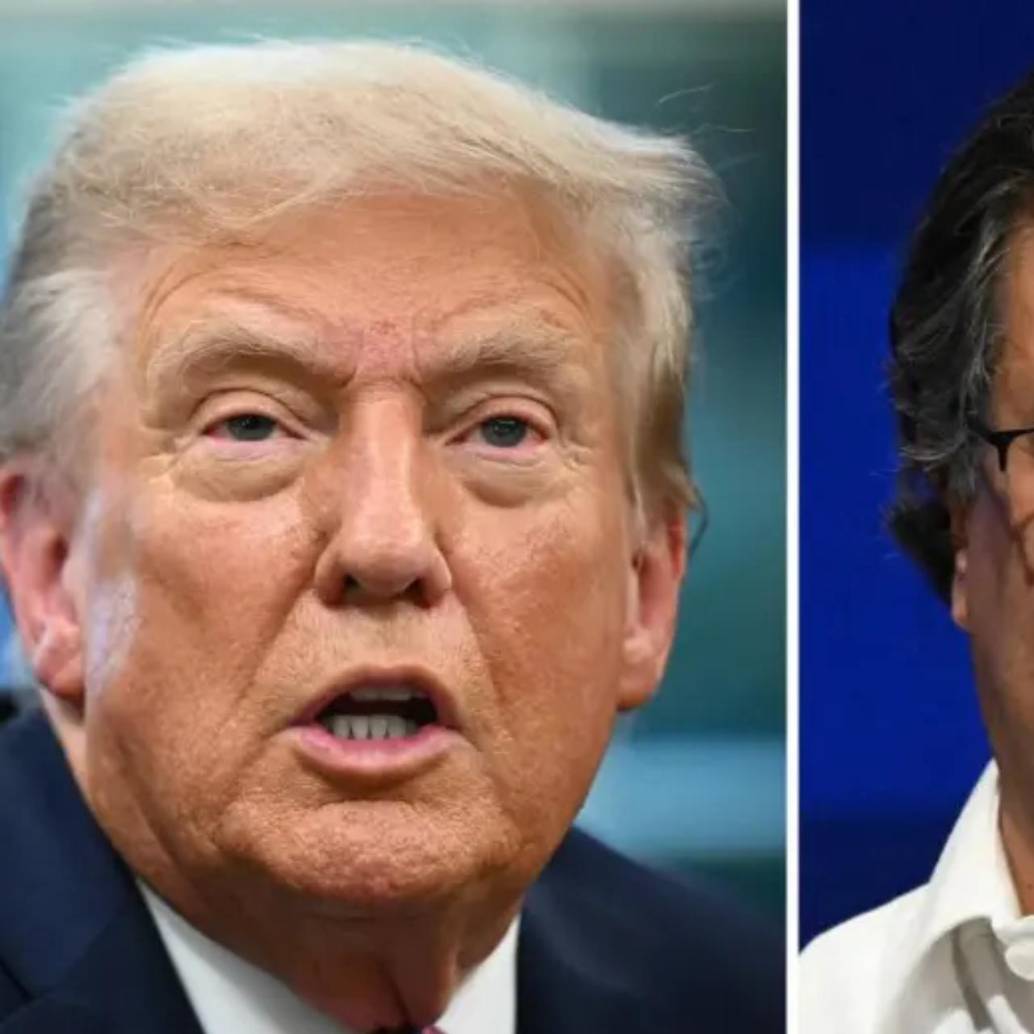 Donald Trump y Gustavo Petro. FOTO: AFP