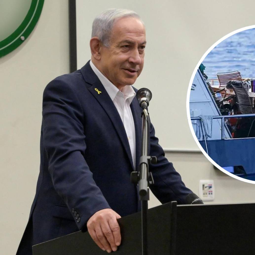 El primer ministro israelí, Benjamin Netanyahu, felicitó a los soldados y comandantes de la Armada que llevaron a cabo la misión en Yom Kippur. FOTO: Tomada de redes sociales @netanyahu y Getty