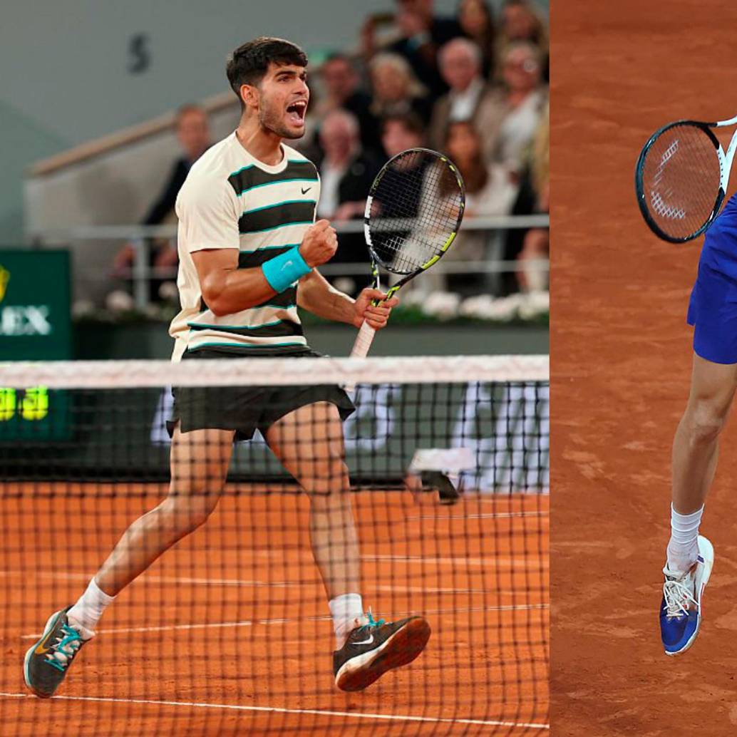 Carlos Alcaraz, de 22 años, ganó el último enfrentamiento entre los dos tenistas. Fue en la final del Abierto de Roma, el 18 de mayo. <span class="mln_uppercase_mln">FOTO</span> <b><span class="mln_uppercase_mln">getty</span></b>