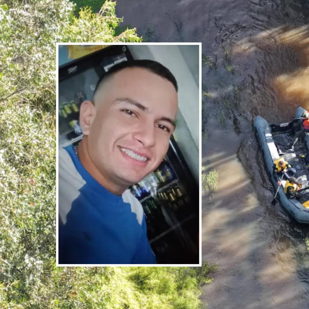 Javier Mauricio García, había sido visto por última vez el pasado 10 de junio luego de salir de trabajar. FOTO: Redes sociales y bomberos Cundinamarca