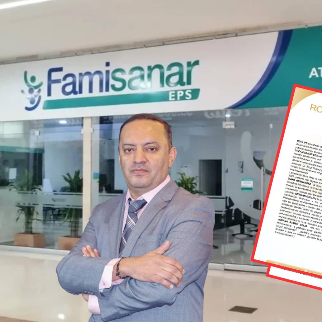 Germán Gallo es el interventor encargado de Famisanar EPS. Rohi IPS lo señala de ser cómplice de extorsión. Foto: Colprensa/Rohi IPS.