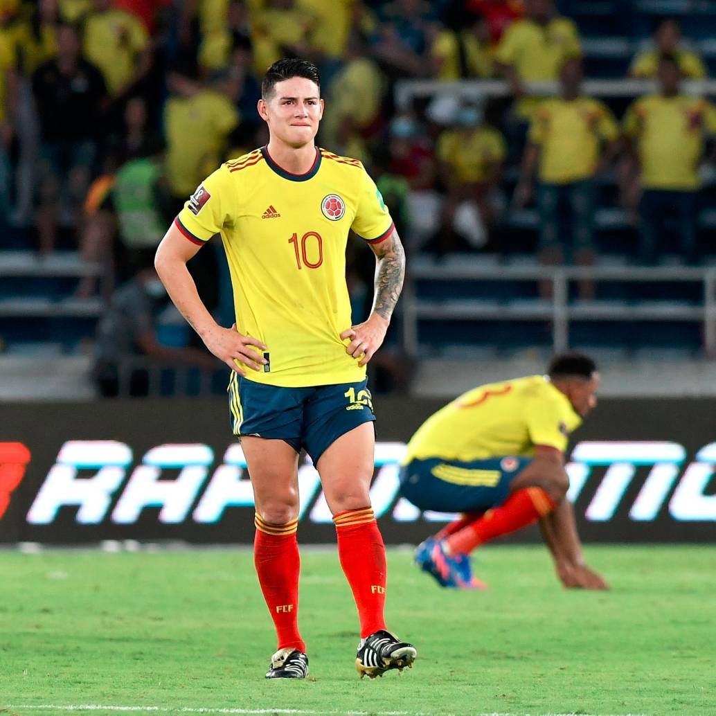 Imágenes de la derrota de Colombia ante Perú en Barranquilla en la Eliminatoria al Mundial de 2022. FOTO GETTY