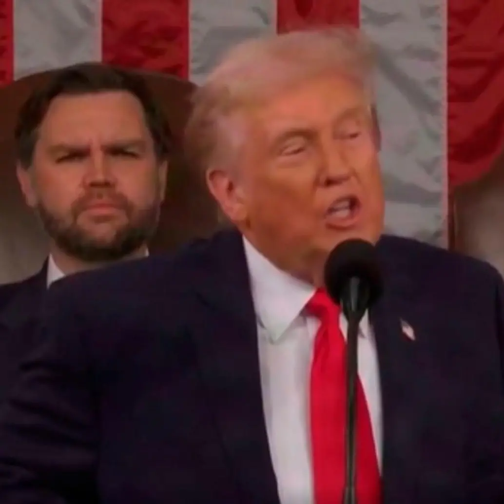 Donald Trump durante su discurso del Estado de la Unión de este martes. FOTO: Captura de video