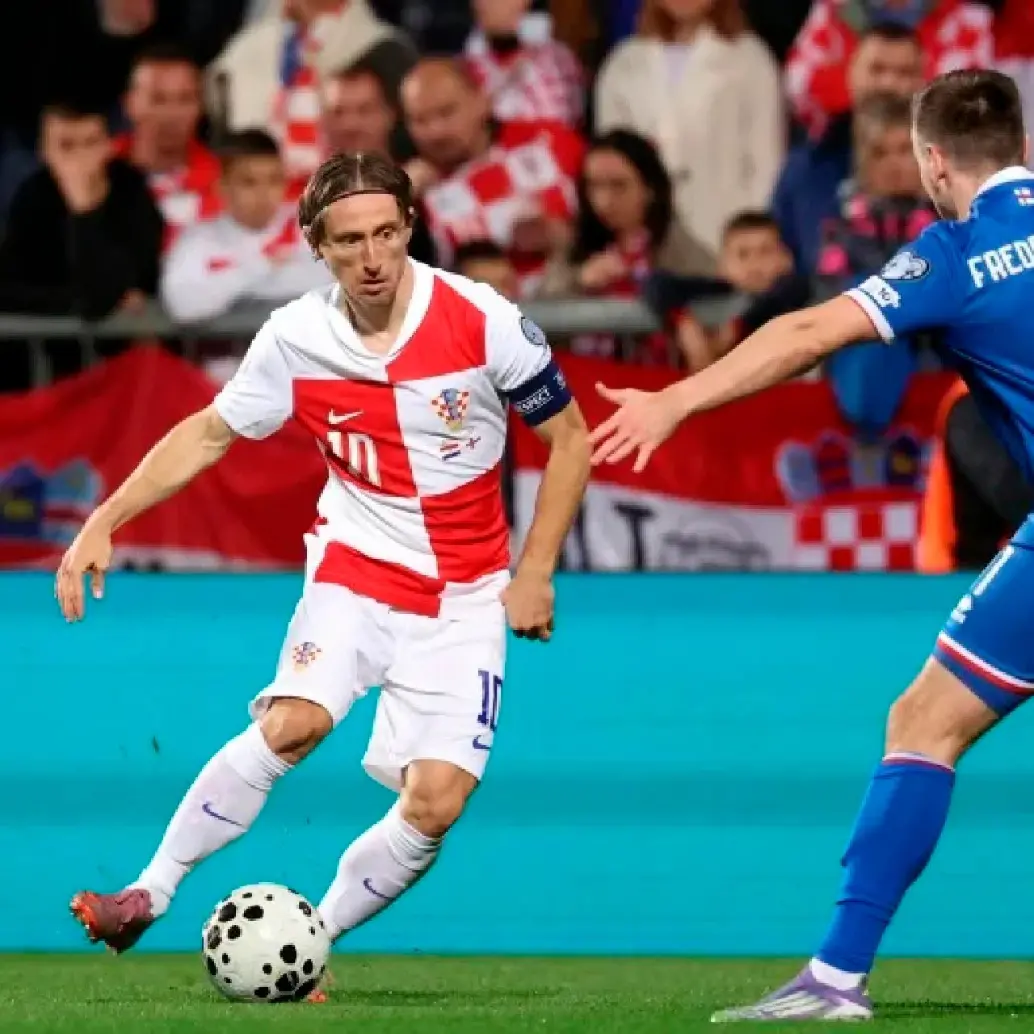 Luka Modric, referente de Croacia, que podría jugar contra Colombia en marzo próximo. FOTO AFP