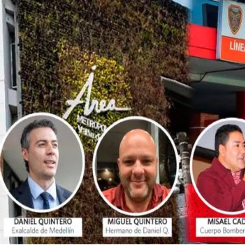 Algunos de los señalados e imputados en uno de los casos de corrupción en el Área Metropolitana. FOTO: EL COLOMBIANO