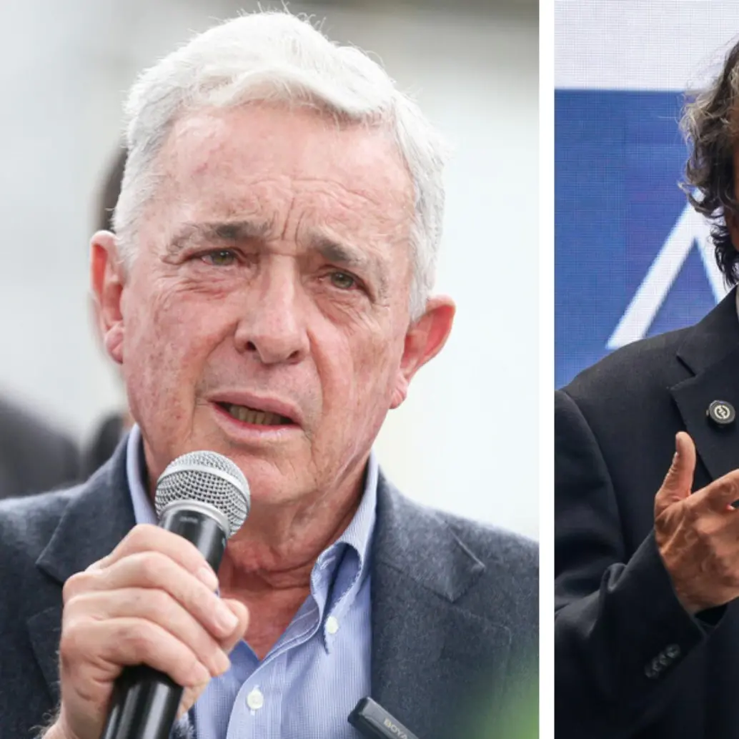 A la izquierda, el expresidente Álvaro Uribe; derecha, el exgobernador Sergio Fajardo. Foto: Colprensa