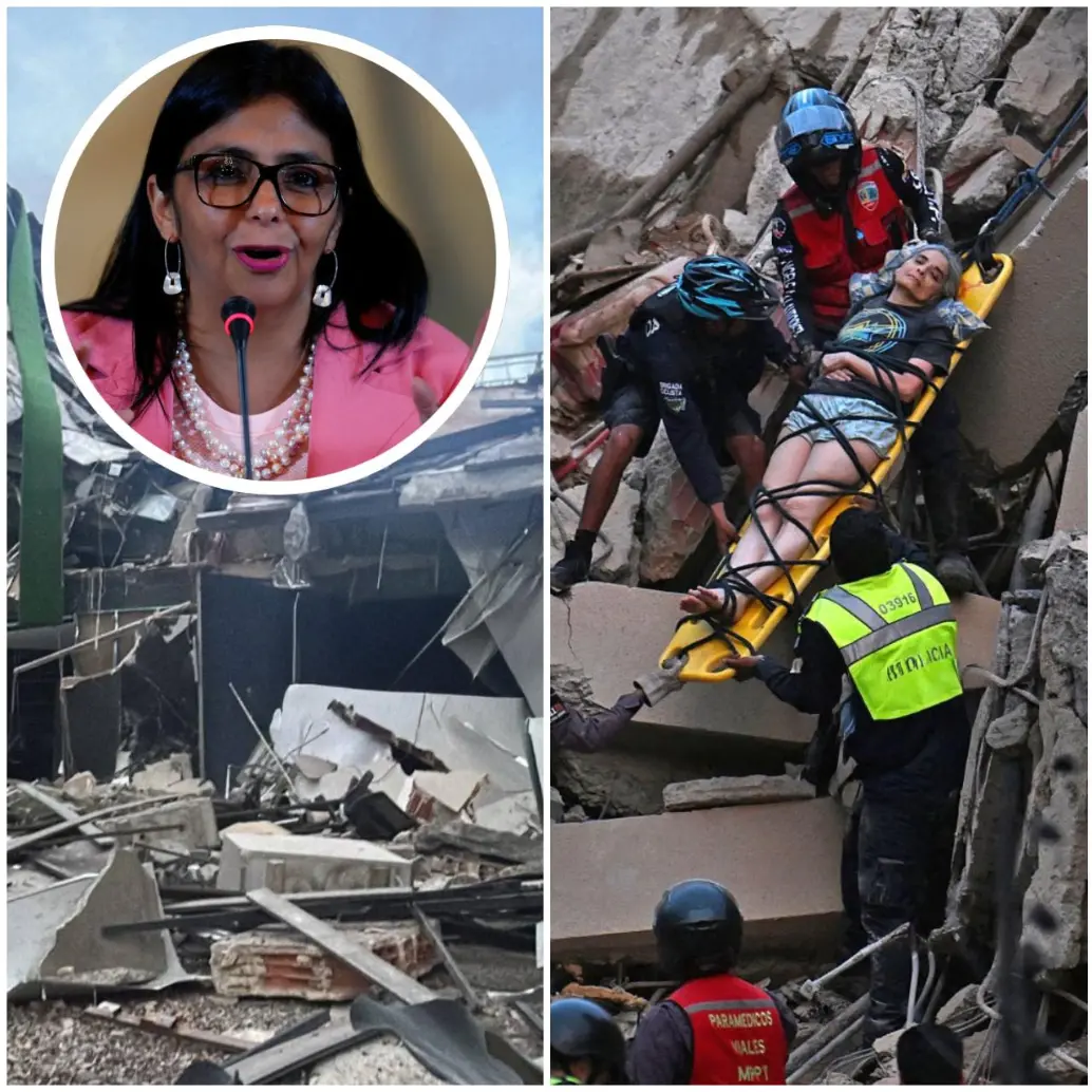Las réplicas del terremoto que hoy mantienen en vilo a los venezolanos han terminado por desnudar la realidad que el palacio presidencial intentaba ocultar. FOTO: Getty y AFP