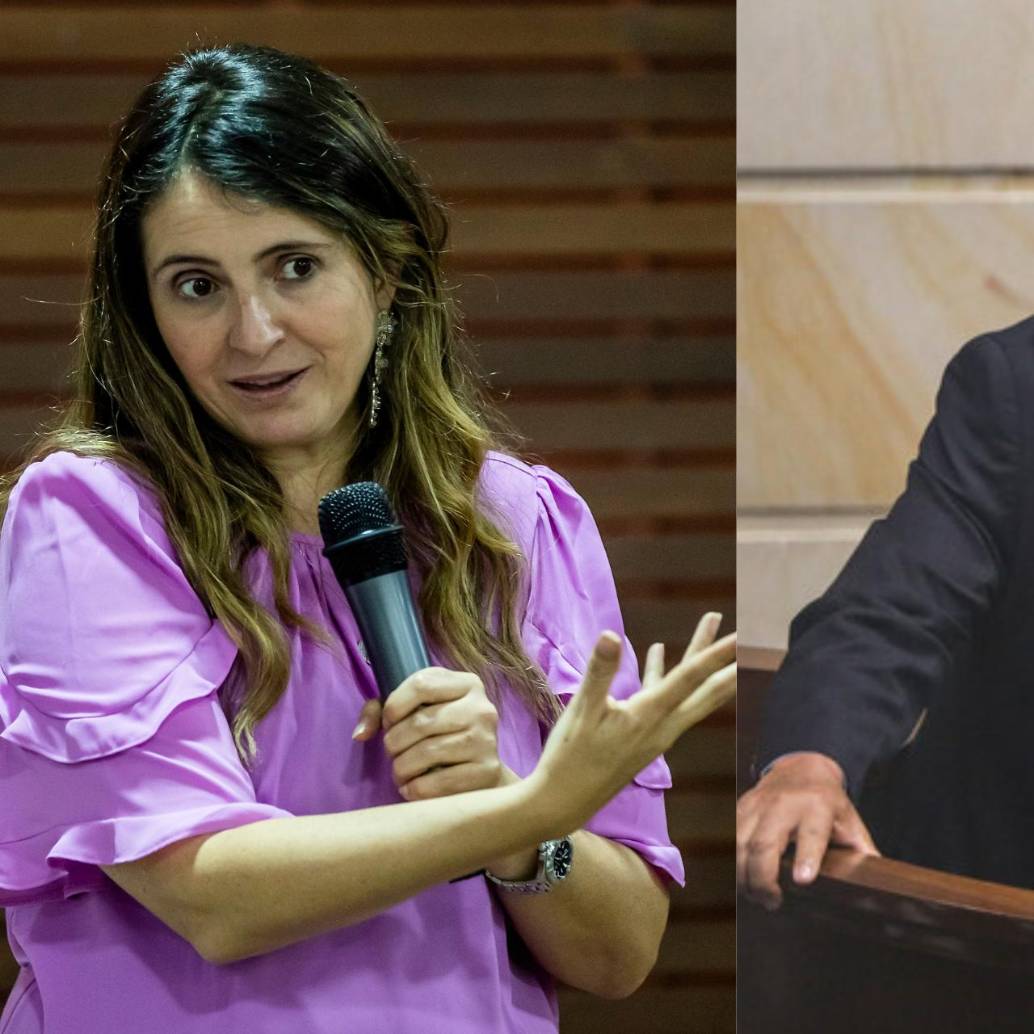 A la izquierda, la senadora Paloma Valencia, a la derecha, el magistrado Héctor Carvajal. FOTOS: EL COLOMBIANO Y COLPRENSA