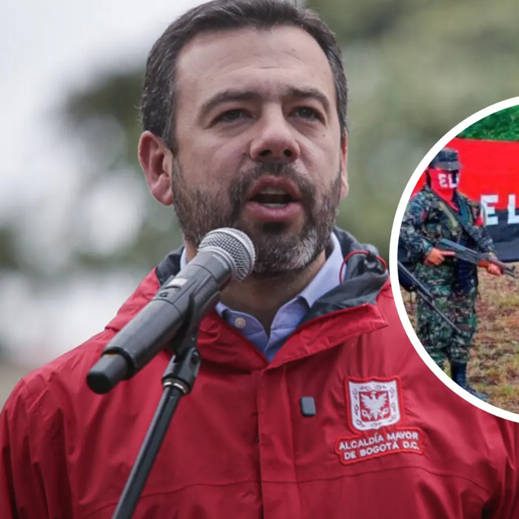 El alcalde de Bogotá, Carlos Fernando Galán, aseguró que activaron las medidas de seguridad preventivas necesarias en la ciudad para mitigar cualquier riesgo o acción violenta. FOTO: Colprensa y captura video de redes sociales