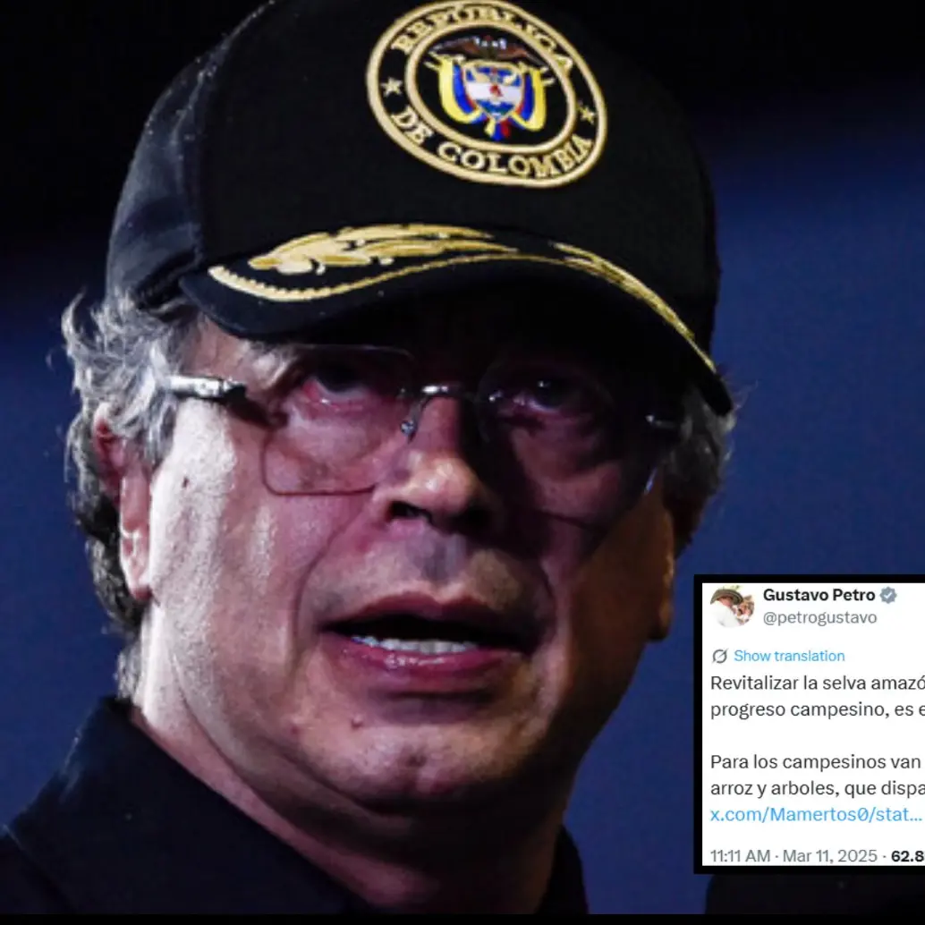 Se trataría de un trino del Presidente en X del 11 de marzo de este año. Foto: Colprensa/Redes Sociales