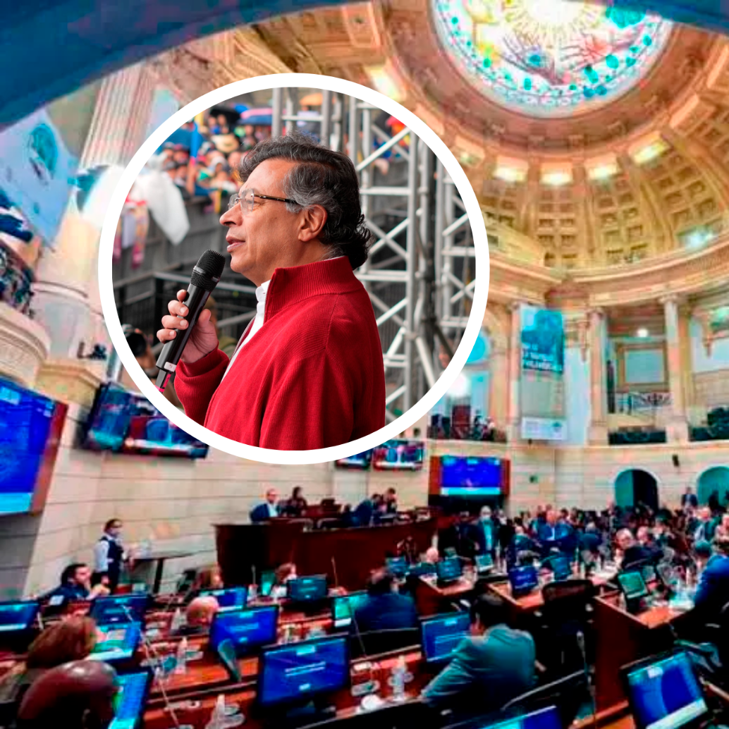 En tono desafiante, Petro dijo que los senadores “están en contra de la realidad misma, viven una fantasía etérea y hay que sacarlos de ahí, porque no nos sirven, no le sirven al pueblo”. FOTO: COLPRENSA/PRESIDENCIA