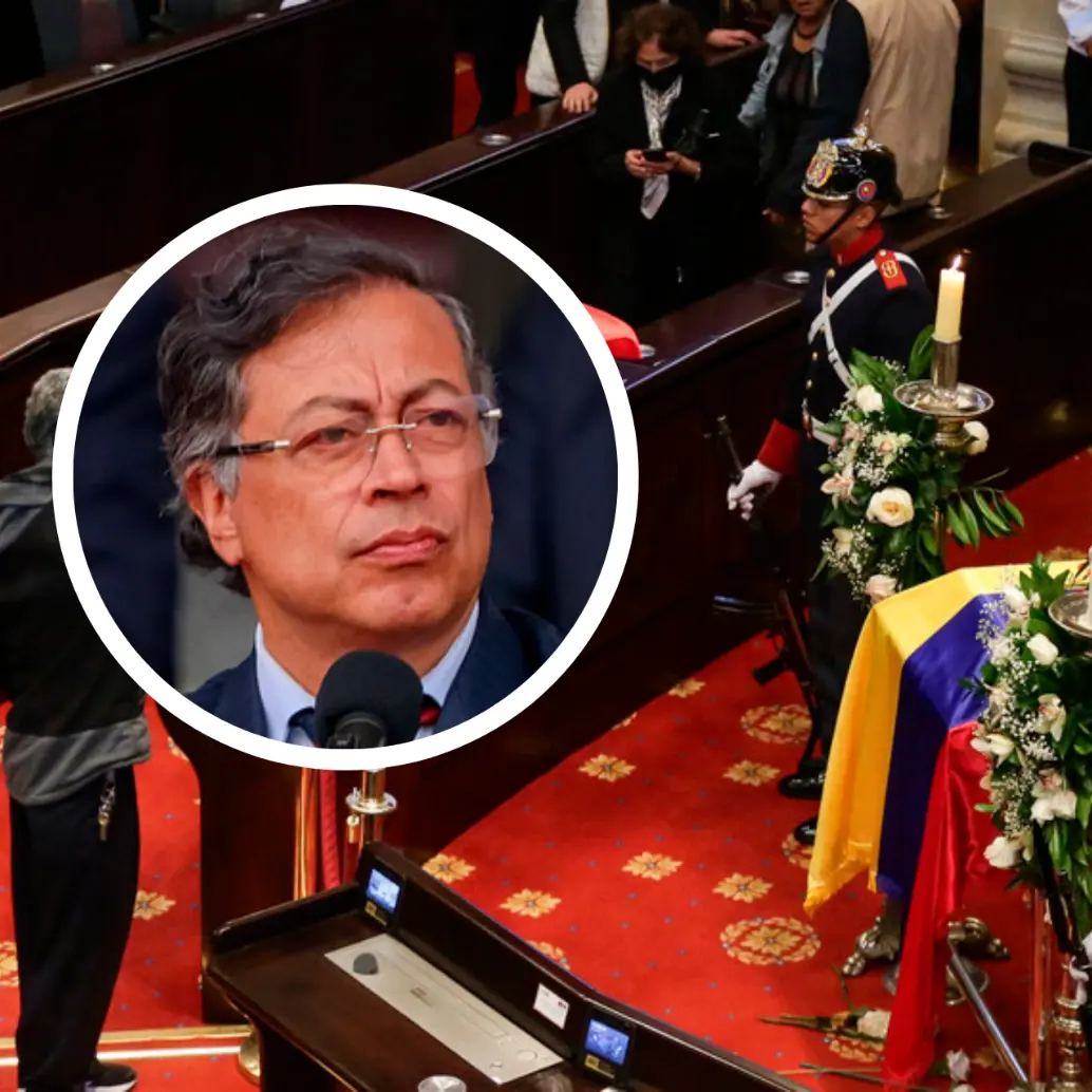 El cortejo fúnebre con los restos mortales del senador recorrerá varios puntos del centro de Bogotá hasta llegar al Cementerio Central, donde se realizará el sepelio. El presidente de la República no asistirá al evento. FOTO: COLPRENSA/PRESIDENCIA