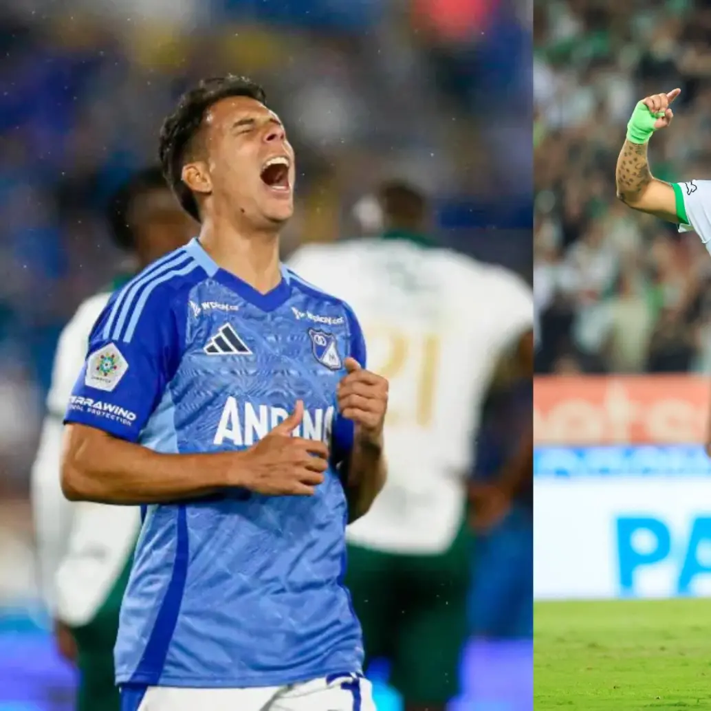 Millonarios y Atlético Nacional fueron los dos equipos del fútbol profesional que más ingresos generaron en 2024. Foto: Colprensa y Camilo Suárez