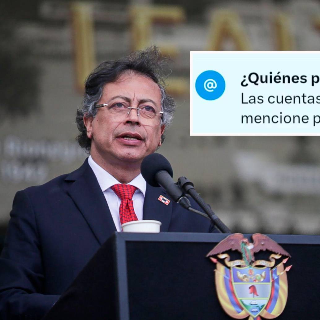 Ahora la cuenta del presidente en X ya no permite hacer comentarios, a menos que él mismo mencione a los usuarios en su publicación.<b> </b>FOTOS: Colprensa y captura de X @petrogustavo