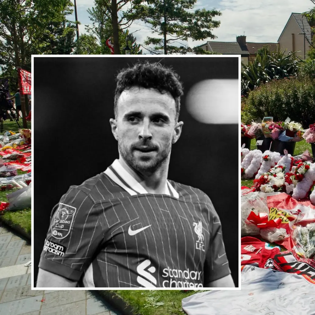 Después de conocer la muerte del jugador portugués de 28 años, los hinchas y aficionados del futbol llenaros las calles de la ciudad de Liverpool y las afueras en Anfield con homenajes a Diogo Jota. FOTO: AFP Y LIVERPOOL