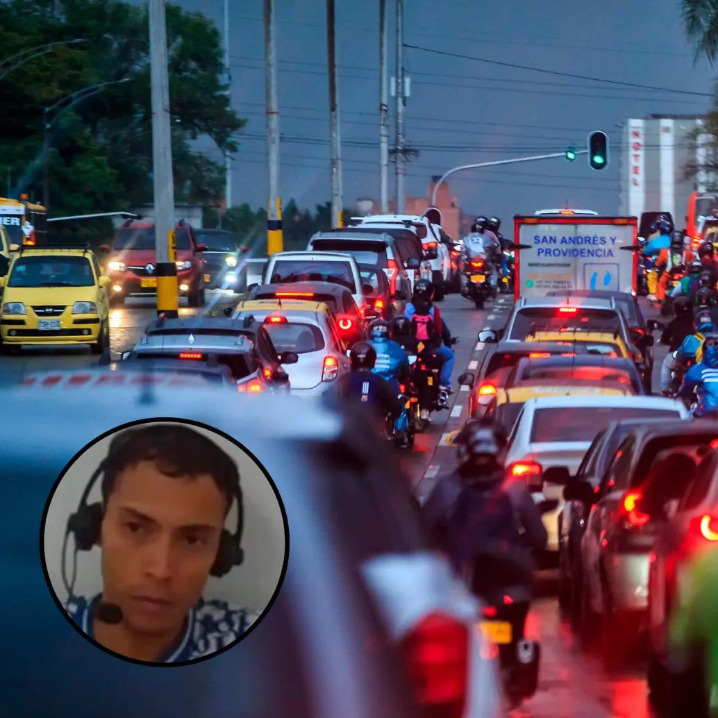 Camilo Múnera Osorio (en el círculo) fue condenado a 37 años y 5 meses de prisión por asesinar a un conductor de plataforma en 2023. FOTO: Captura de pantalla