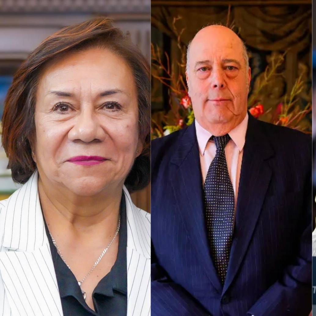 Rosa Villavicencio, canciller; Daniel García-Peña, embajador de Colombia en Estados Unidos y Gustavo Petro, presidente de Colombia. FOTO: COLPRENSA Y PRESIDENCIA.