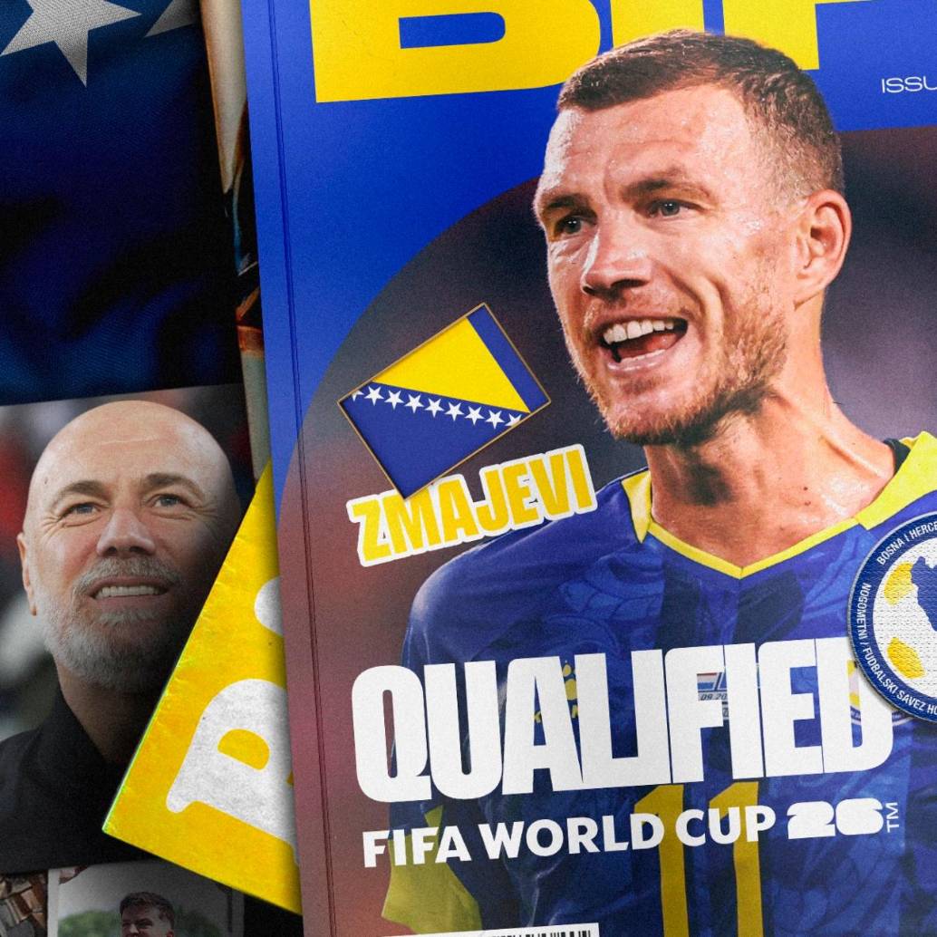 El delantero bosnio Edin Dzeko será el capitán de su equipo en el torneo. FOTO: Tomada de X @FifaWorldcup