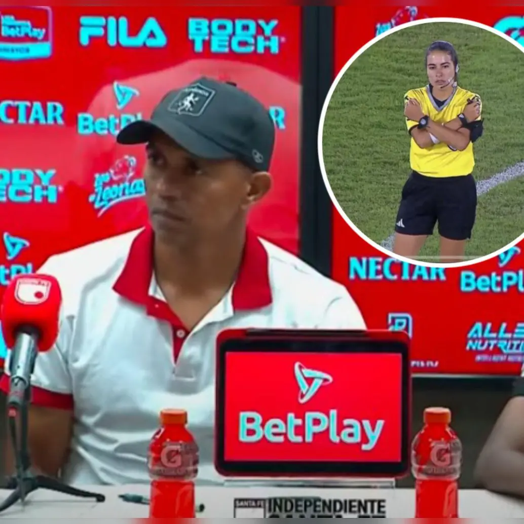 La jueza central tuvo que activar el protocolo antirracismo establecido por la Fifa. El entrenador Carlos Hernández y la jugadora Nayeli Chará explicaron lo sucedido en rueda de prensa. Fotos: Captura de video Dimayor 