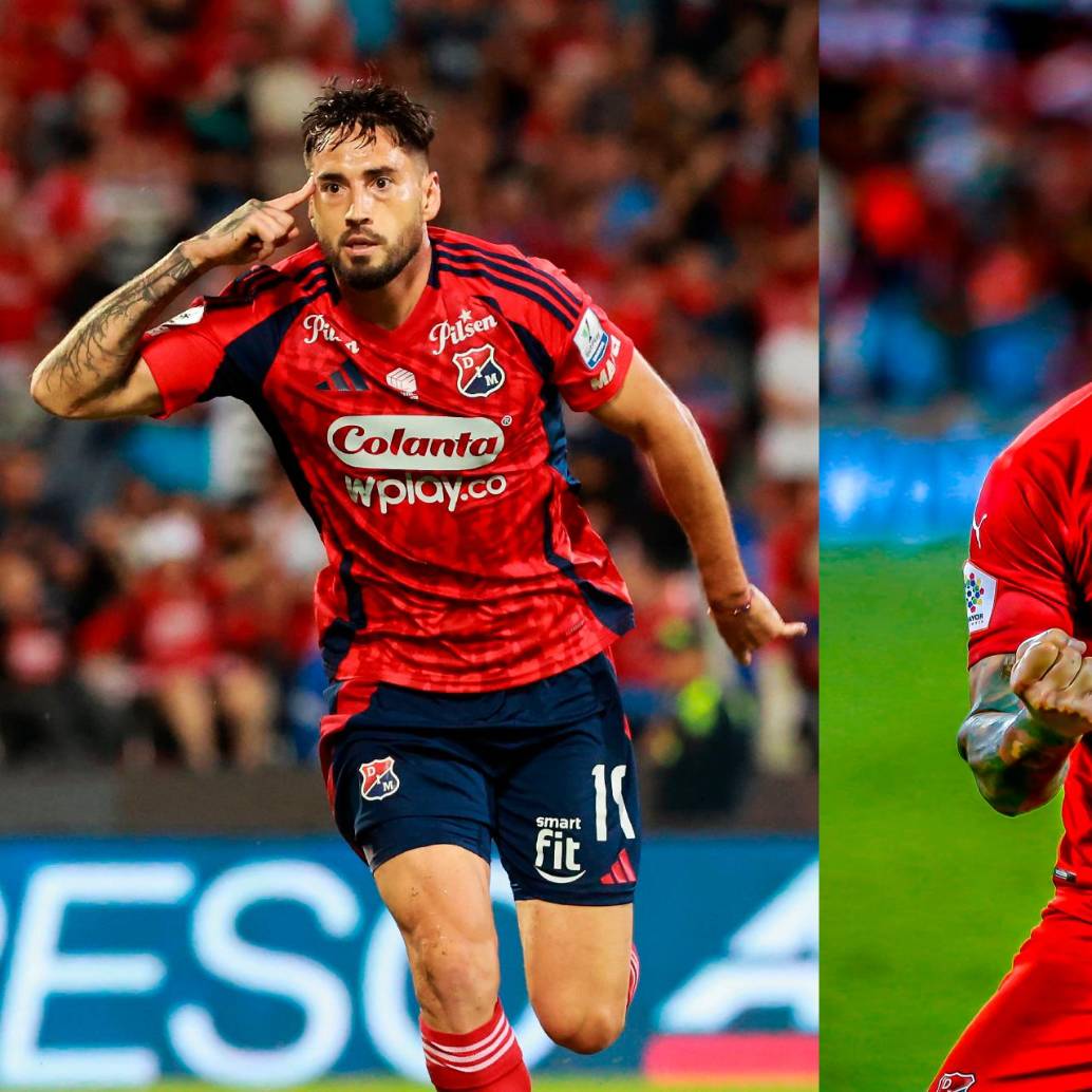 El delantero argentino Francisco Fydriszewski es el goleador del Medellín en el segundo semestre del año con 16 anotaciones (11 en Liga y 5 en Copa). Foto: Manuel Saldarriaga y Juan Antonio Sánchez