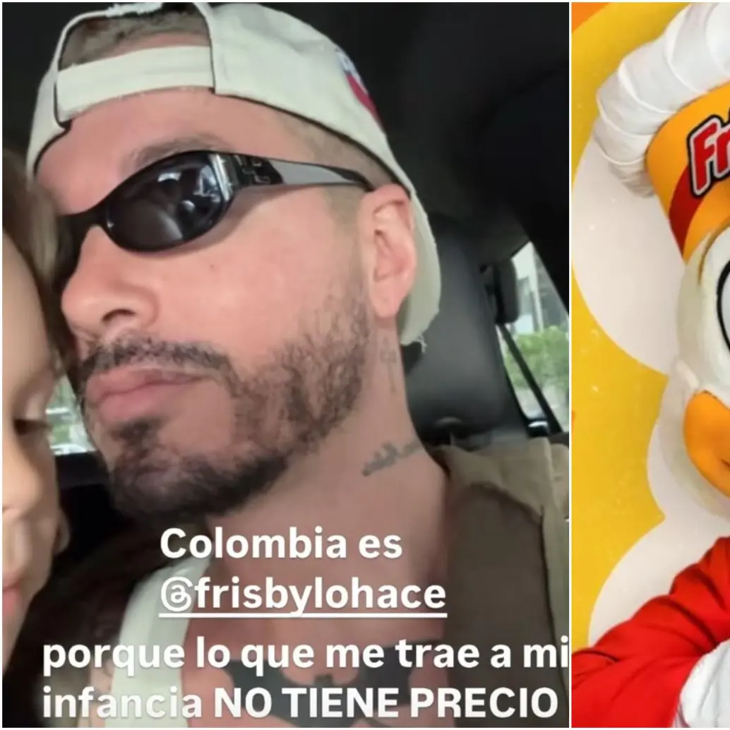 Por medio de sus redes sociales, J Balvin expresó un mensaje de apoyo a Frisby y en redes sociales recordaron que dijo que se lo tatuaría. FOTO: CAPTURA VIDEO REDES SOCIALES J BALVIN Y FRISBY