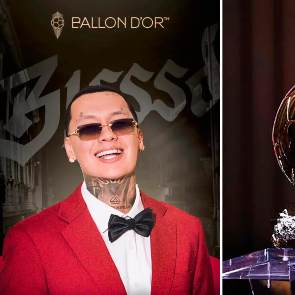 Blessd anunció que estará cantando en la alfombra roja de la ceremonia del Balón de Oro. FOTOS Cortesía y Getty