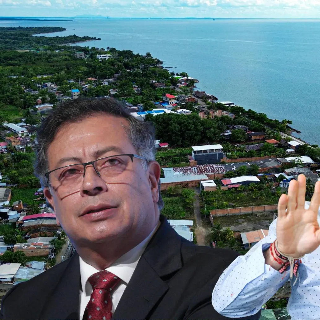 El presidente Gustavo Petro le recriminó al alcalde de Medellín por el acueducto de Urabá que el propio Petro prometió. FOTOS: EL COLOMBIANO Y COLPRENSA