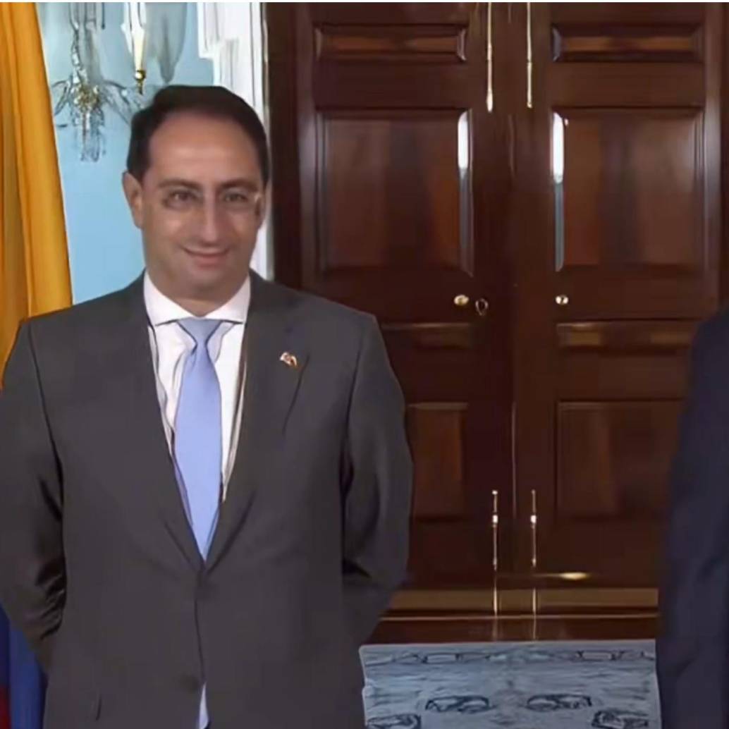 El vicepresidente electo se reunió con el secretario de Estado en Washington. Foto: Redes sociales @jrestrp
