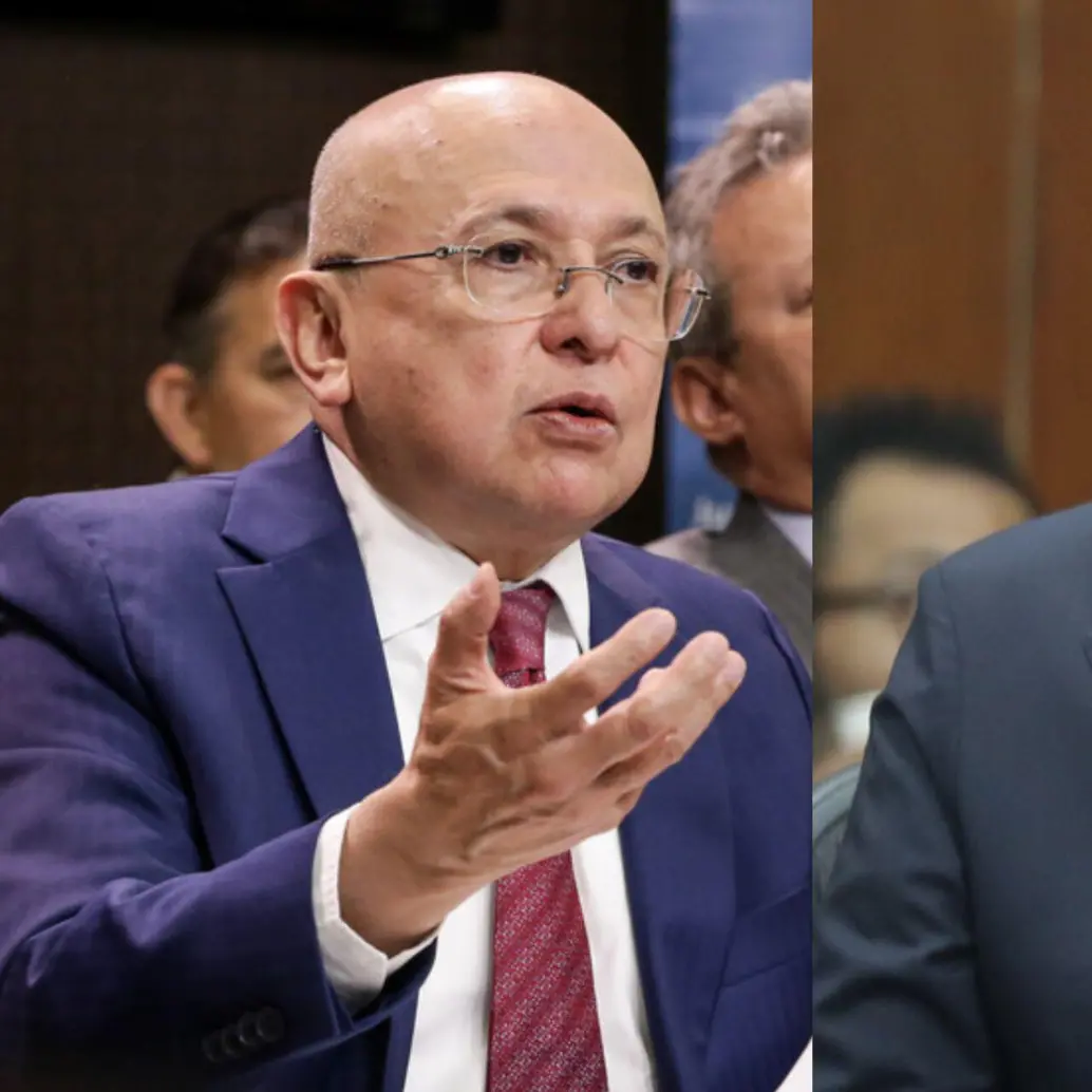 Eduardo Montealegre (ministro de Justicia) ya tenía una relación tensa con Armando Benedetti (ministro del Interior) desde años atrás, donde incluso lo ha tratado en una columna como una persona “acostumbrada a usar máscaras”. Fotos: Colprensa