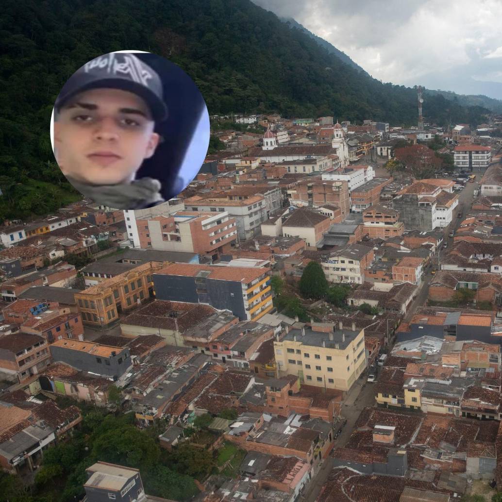 Alejandro David Cardona fue asesinado en Fredonia, Antioquia. FOTOS: EL COLOMBIANO y tomada de redes sociales