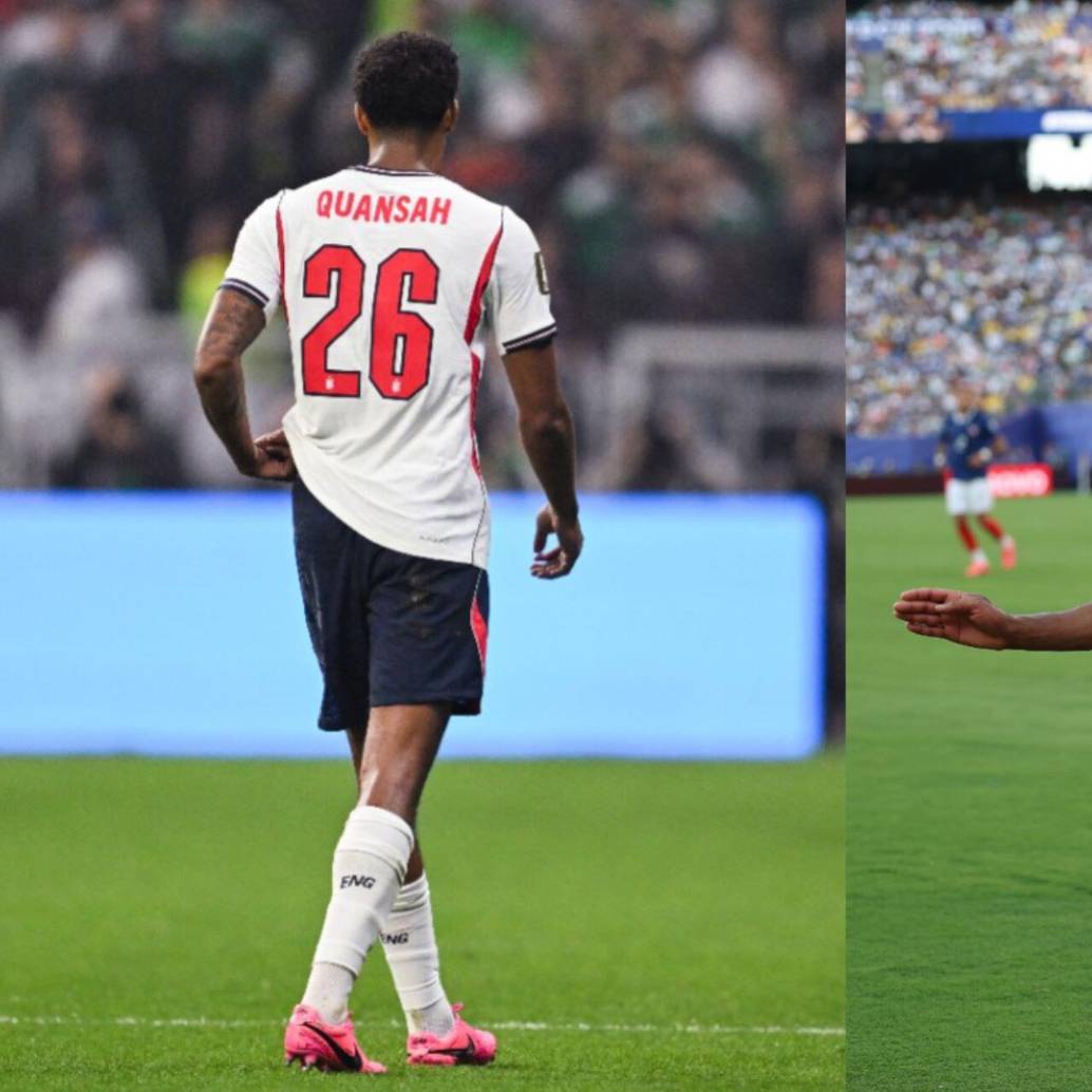 Jarell Quansah y Michael Olise recibieron una roja y una amarilla respectivamente en sus llaves de octavos de final. Foto: Xinhua