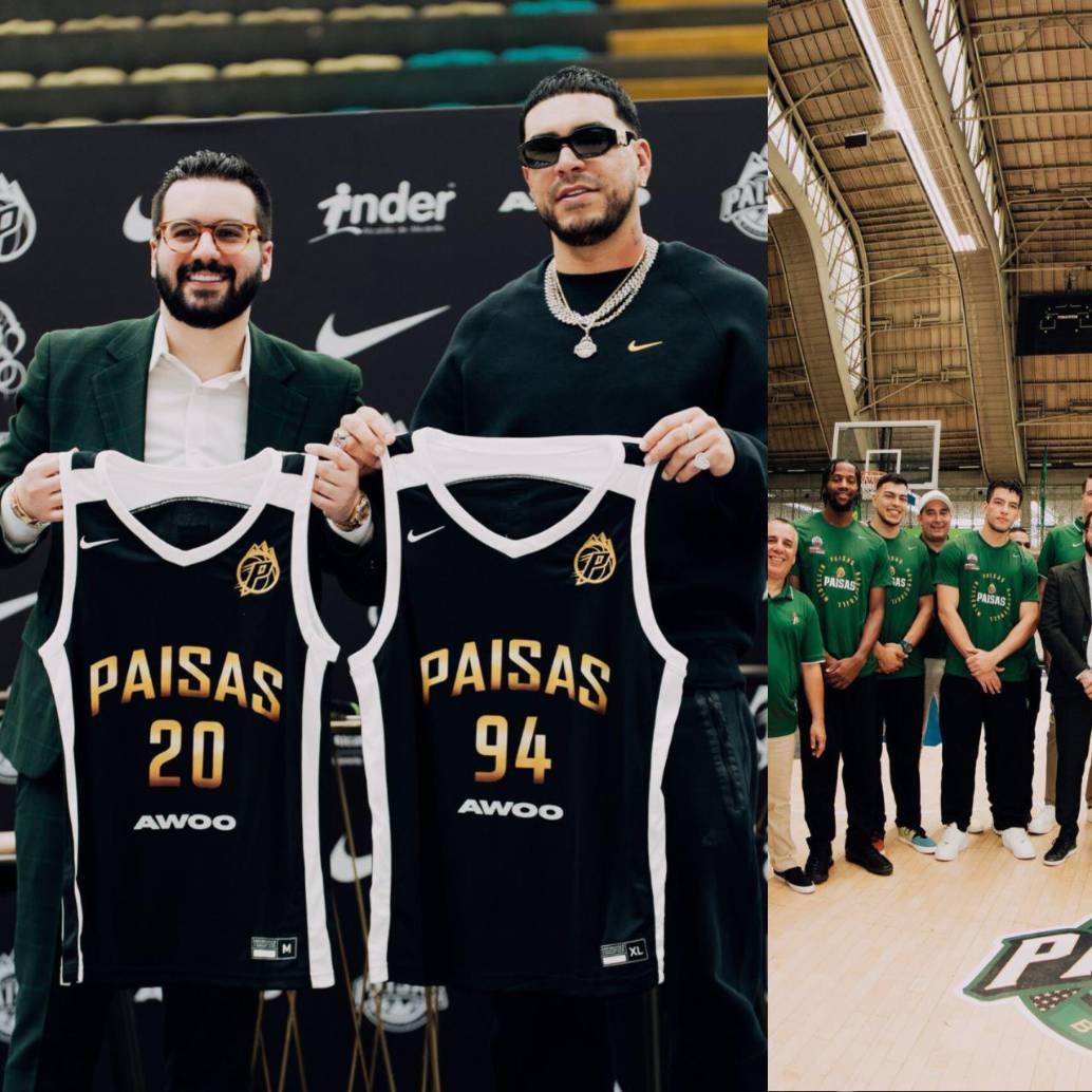 El artista Ryan Castro se unió en enero a Paisas Basketball y junto a J Balvin, Karol G, Blessd, Bad Bunny y Ozuna conforman una lista de artistas urbanos que se involucran con el deporte. FOTO: Tomada de Facebook Ryan Castro