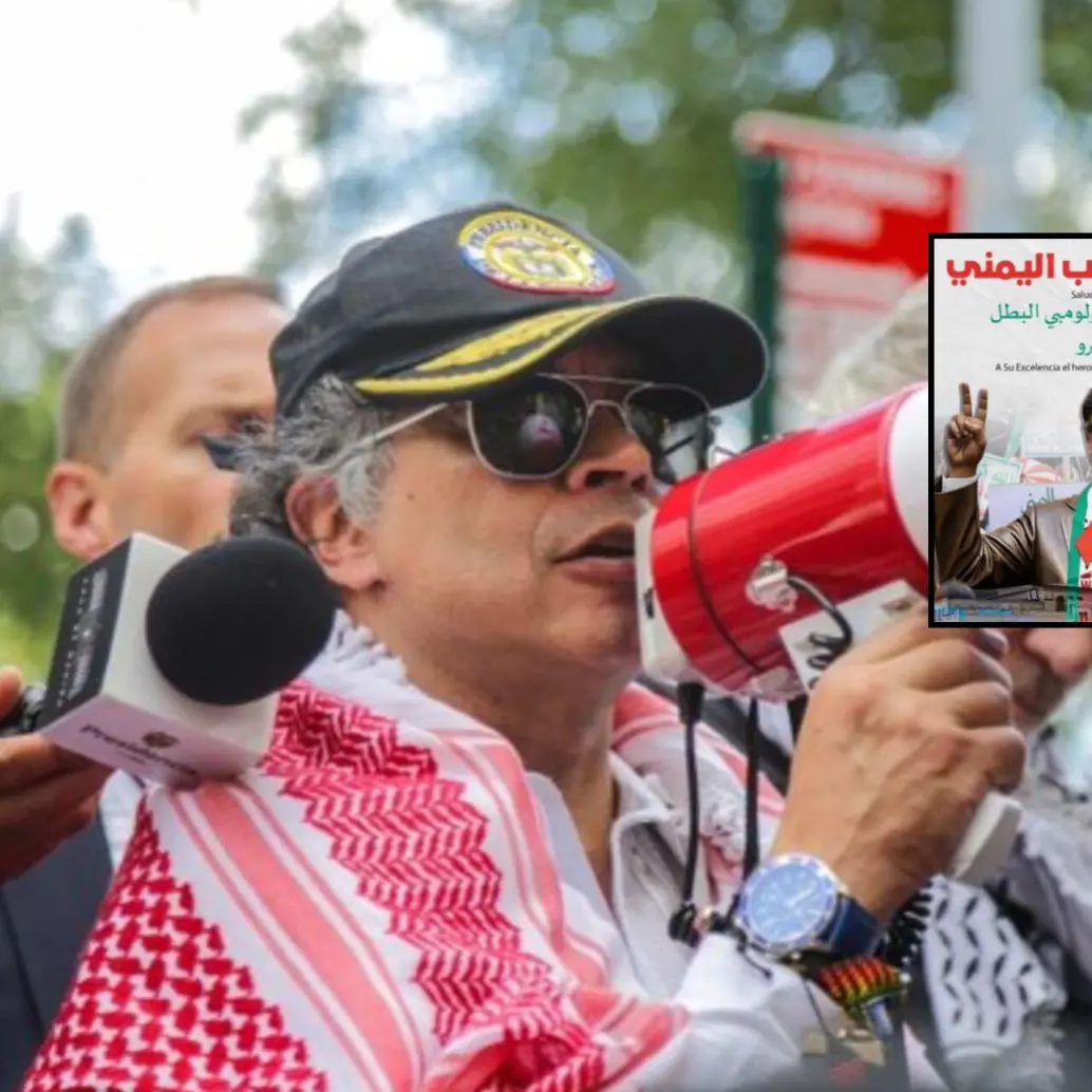 Petro estuvo compartiendo imágenes creadas con IA, mensajes propios y compartidos en defensa de Palestina, sin embargo, hubo una masacre en territorio palestino que ignoró. Fotos: Presidencia e Indepaz