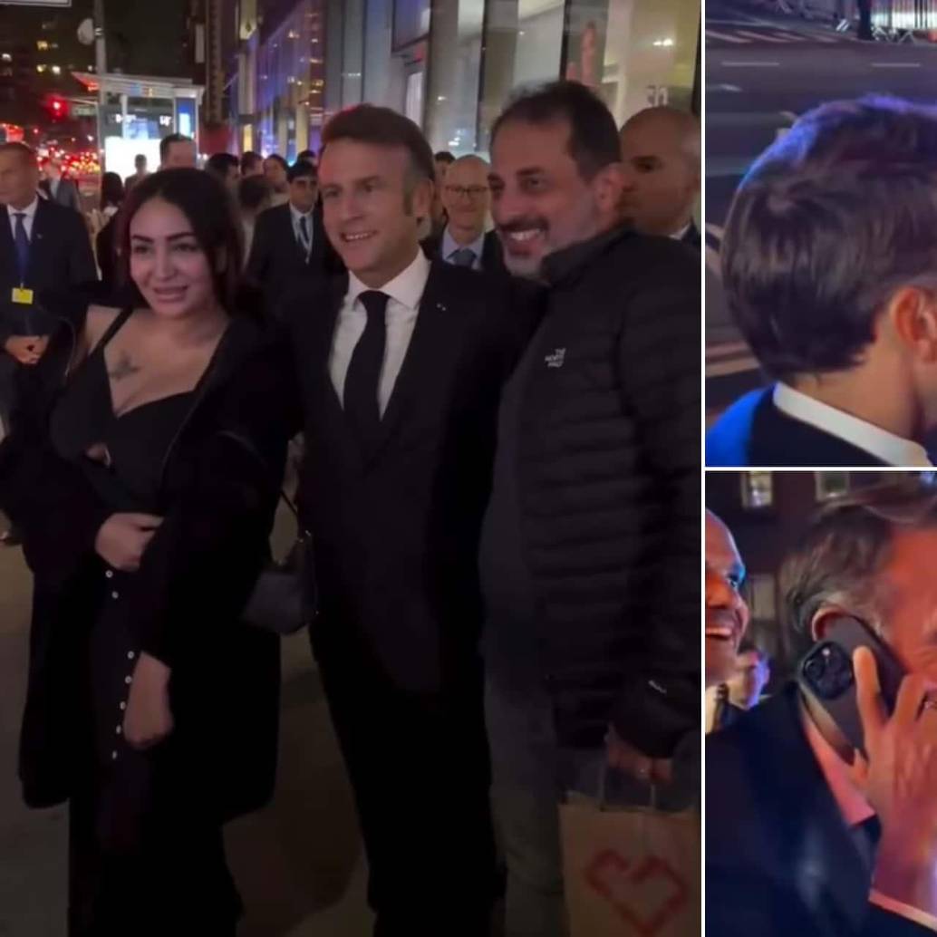 Así fue el bloqueo que vivió Macron en las calles de Nueva York tras el paso de la caravana de Donald Trump. FOTOS Captura de pantalla de Brut.