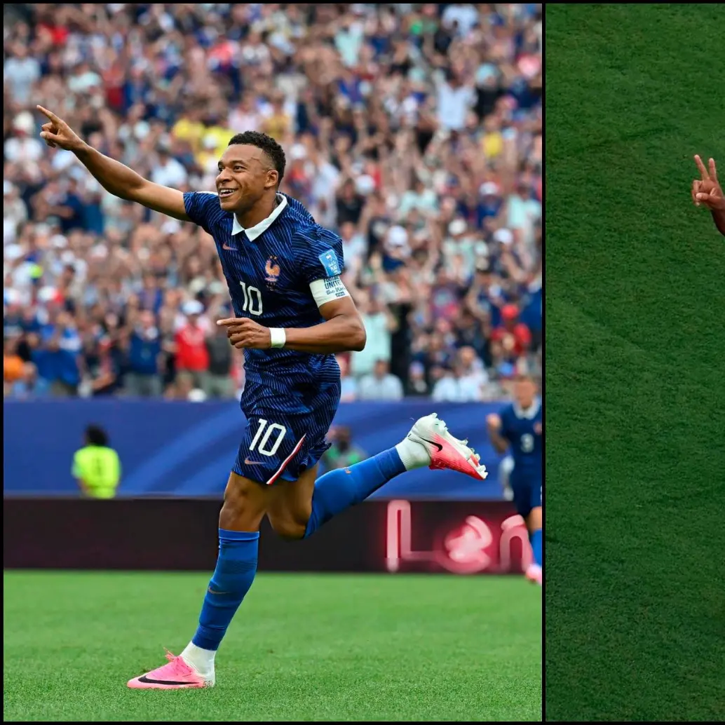 Las dos caras de Mbappé con su selección y club. FOTO: <b>X KMbappe</b>