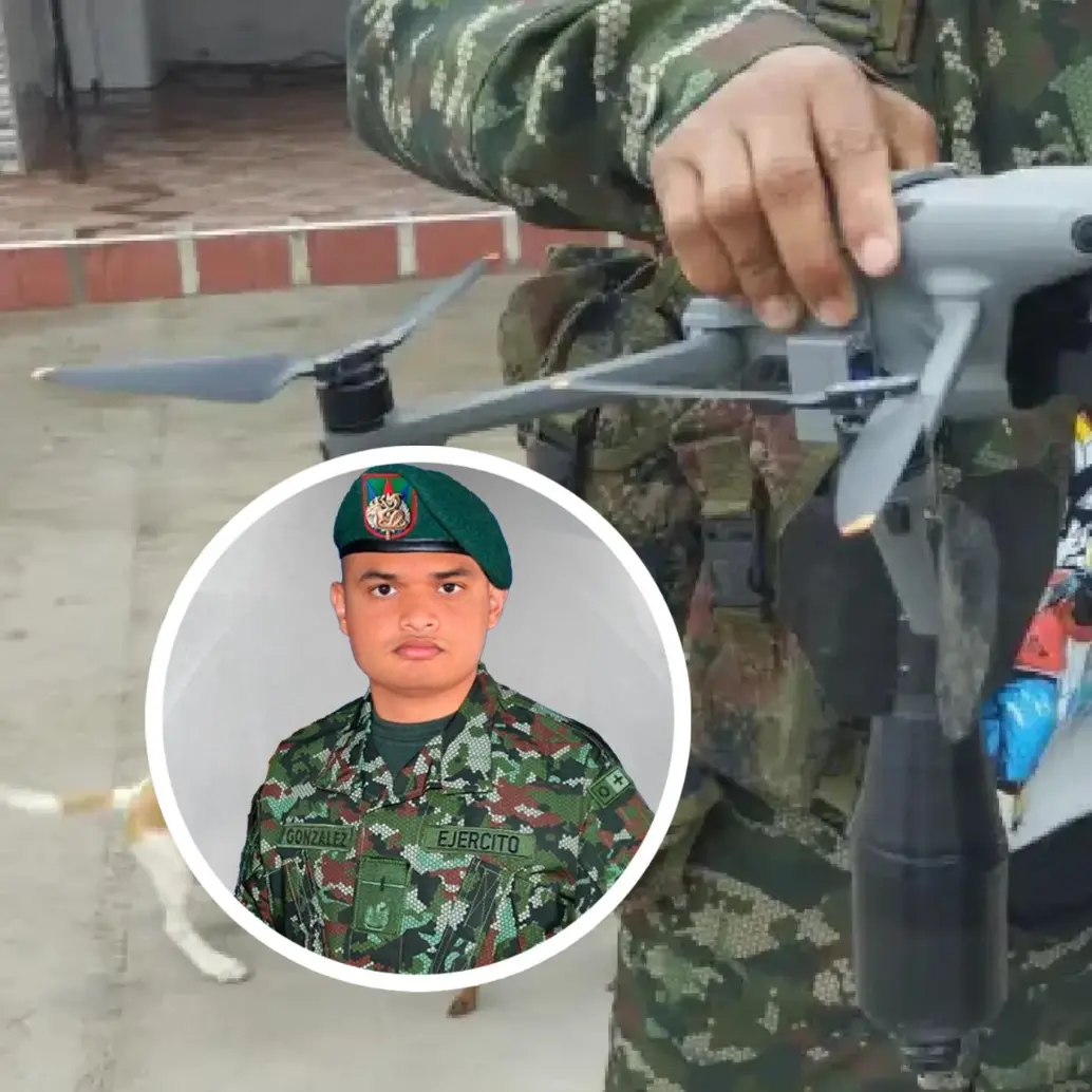 En el marco de operaciones militares, tropas del Batallón de Despliegue Rápido N.° 9 fueron objeto de un ataque indiscriminado con drones equipados con artefactos explosivos. FOTO: Cortesía y redes sociales @COL_EJERCITO
