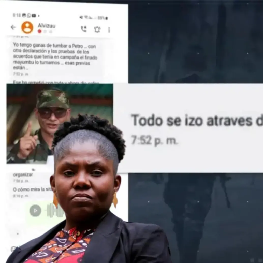 Estos son los chats que mencionan a Francia Márquez FOTO: CAPTURA DE PANTALLA Y COLPRENSA