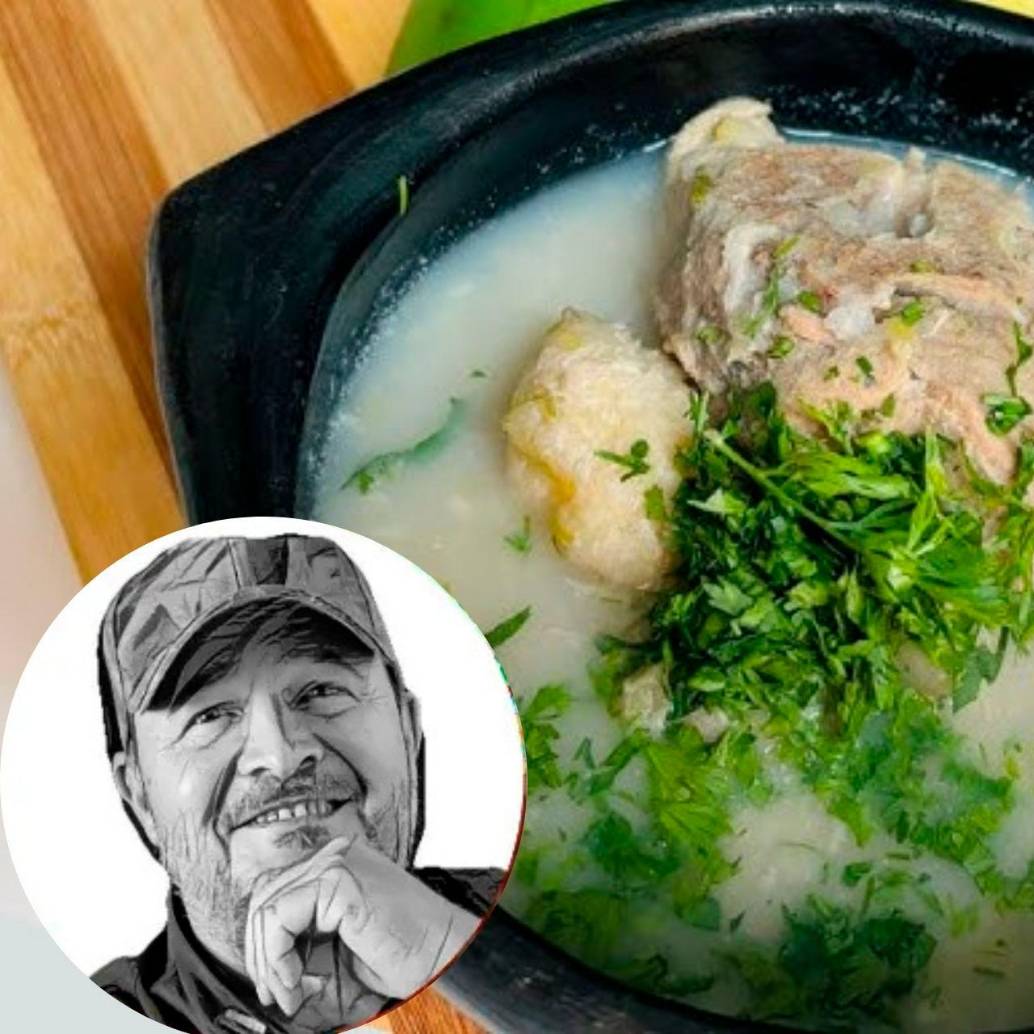 La sopa de guineo con espinazo es una de las propuestas del chef Álvaro Molina para recordar la gastronomía local durante estas fiestas de fin de año FOTO<b><span class="mln_uppercase_mln"> cortesía redes sociales</span></b>