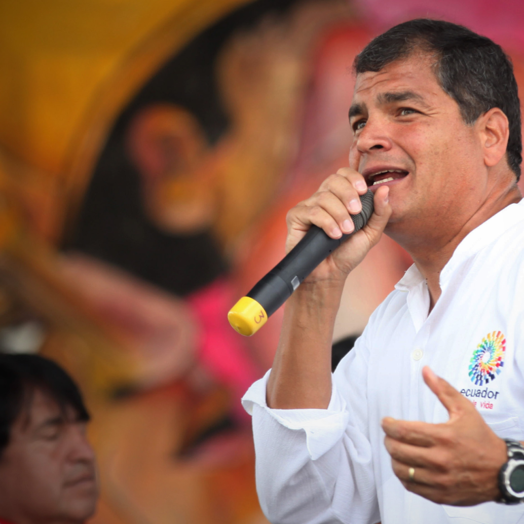 Sobre el expresidente de Ecuador, Rafael Correa, pesa orden de captura. Actualmente, vive en Bélgica. FOTO: Colprensa