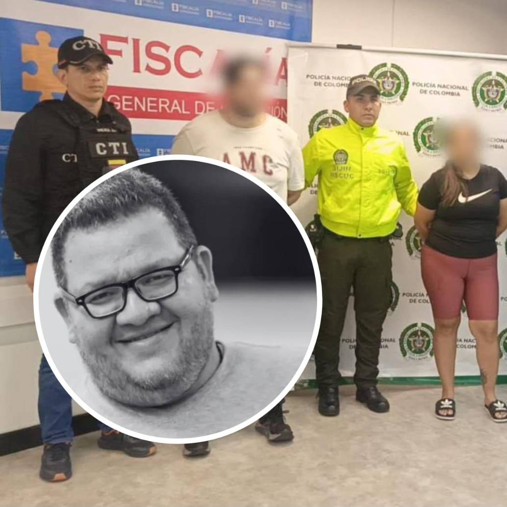 Alias ‘Demonio’, ‘Wilmer’ y ‘Angélica’ fueron capturados por su presunta participación en el crimen del periodista Cristian Herrera. Foto: Policía Nacional / redes sociales