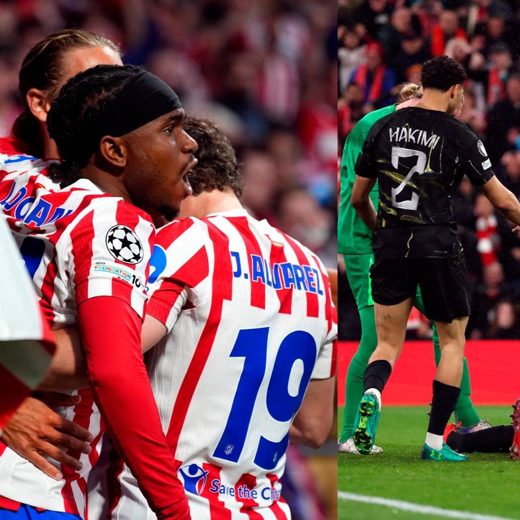 El Atlético de Madrid perdió contra Barcelona su serie en la capital de España, pero avanzó a semis. El PSG demostró su buen juego en Anfield. Foto: tomada del X de @ChampionsLeague