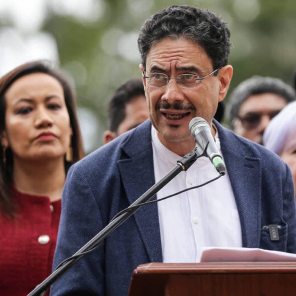 Iván Cepeda, candidato presidencial del Gobierno nacional, aseguró durante su intervención que, junto con su fórmula vicepresidencial, Aída Quilcué, van “a proceder con toda la fuerza” contra la corrupción. Foto: Colprensa.