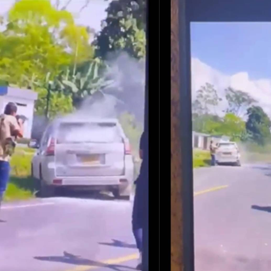 El atentado ocurrió el 5 de febrero, en el trayecto entre los municipios de Fortul y Tame, Arauca. Foto: captura de video.