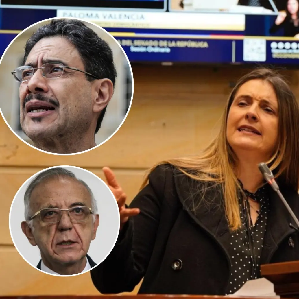 La candidata del Centro Democrático cuestionó a Cepeda por su apoyo al exministro de Defensa, Iván Velásquez. Foto: Colprensa. 