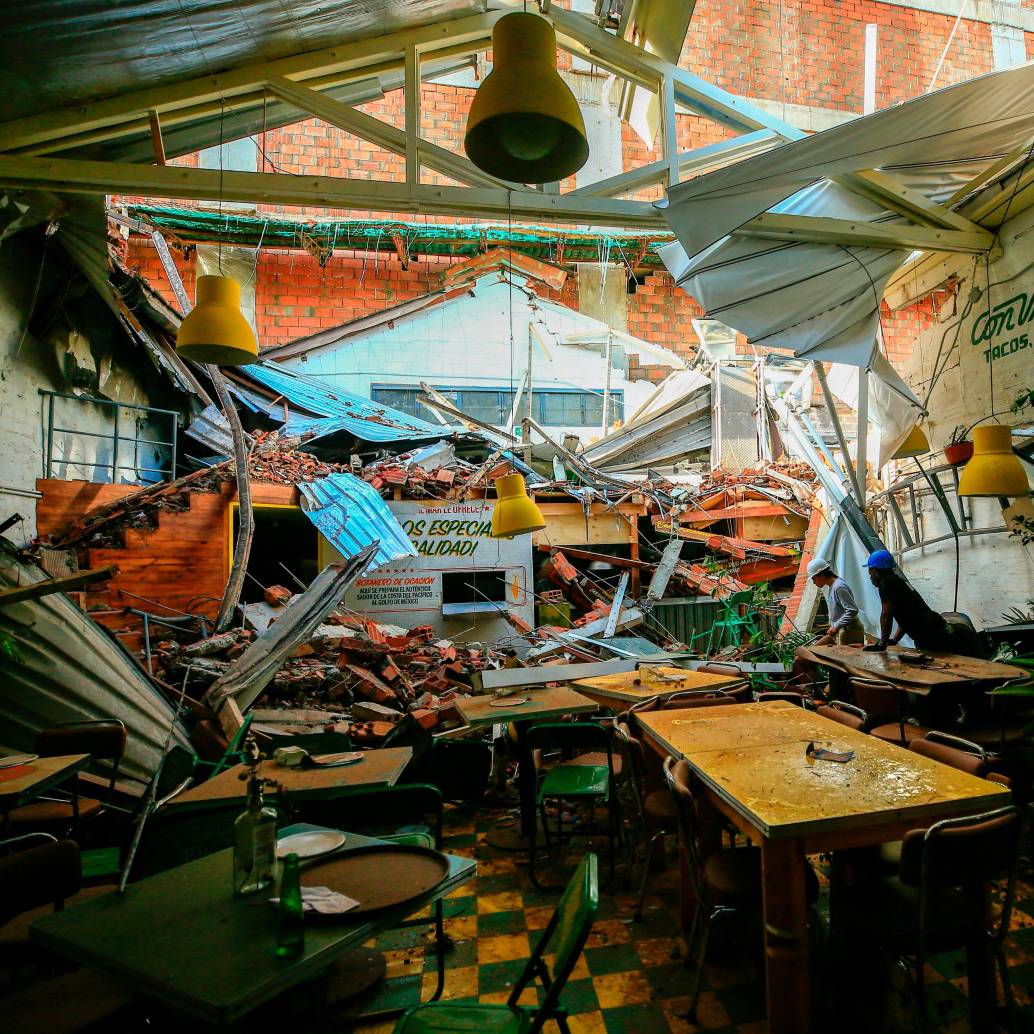 Así quedó el interior del restaurante, que ahora no sabe cuándo podrá volver a operar. FOTOS: CAMILO SUÁREZ