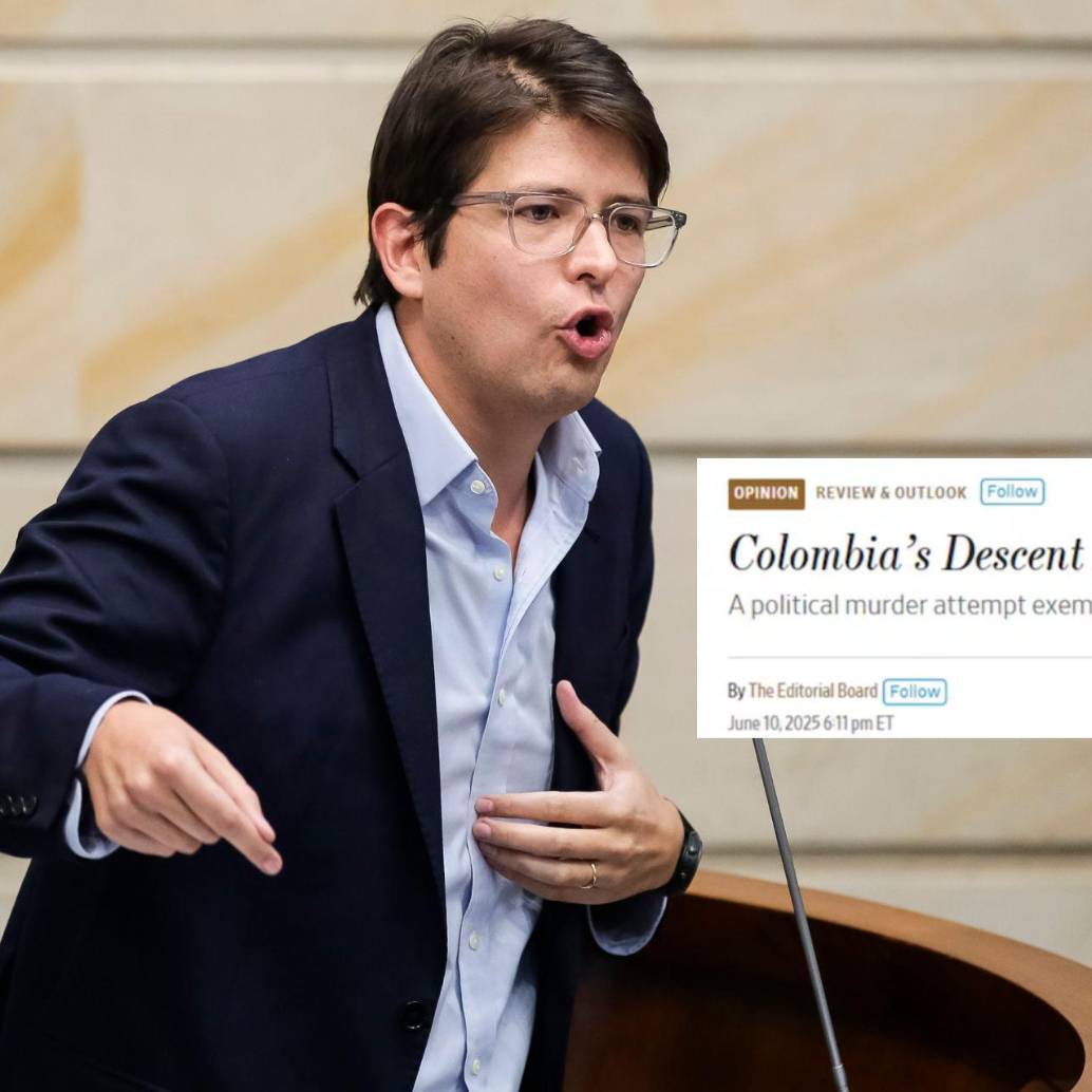 El medio de comunicación publicó una editorial criticando la situación política y de seguridad del país tras el ataque a Miguel Uribe. FOTOS: Colprensa y captura de pantalla