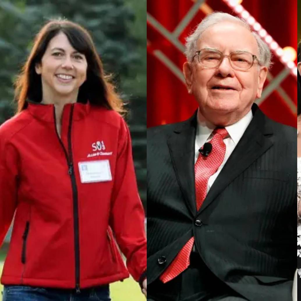 MacKenzie Scott, Warren Buffett, Bill Gates y Melinda French, lideran un grupo de multimillonarios que destacan por donar un porcentaje significativo de su fortuna a organizaciones sin fines de lucro. Foto: Getty