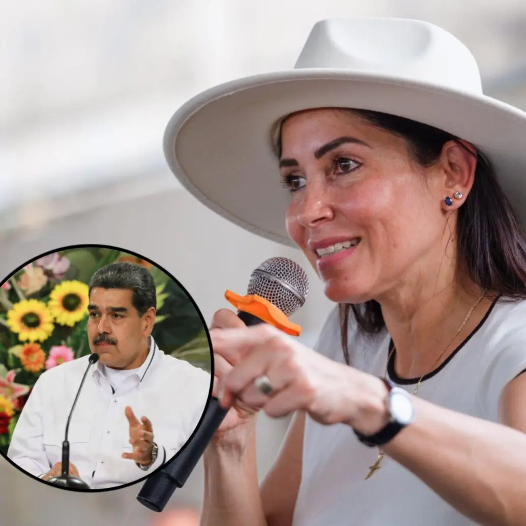 Luisa González se enfrentará en la segunda vuelta presidencial con el actual mandatario, Daniel Noboa, quien no reconoce a Maduro como presidente electo de Venezuela. Fotos: Colprensa y redes sociales