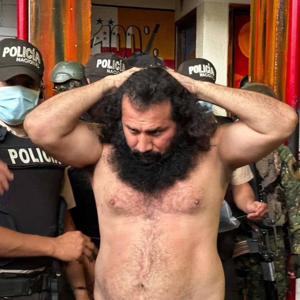 José Macías Villamar, alias ‘Fito’, capturado en Ecuador a finales de junio. Foto: Policía de Ecuador