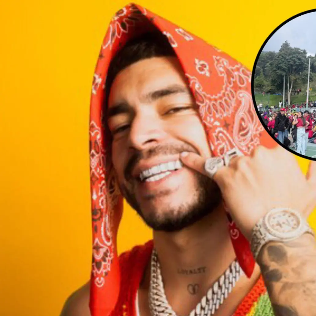 A pesar de la cancelación de la Live Session de Ryan Castro, varios seguidores llegaron a la cancha del parque La Concordia. Fotos: Colprensa y Alcaldía de Bogotá. 